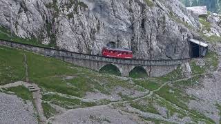 Scenic Switzerland - Pilatus Railway - Front Seat Passenger View of the World&#39;s Steepest Railway