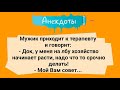 Анекдот Дня! Мужик с Хозяйством на Лбу! Юмор! Смех! Позитив!