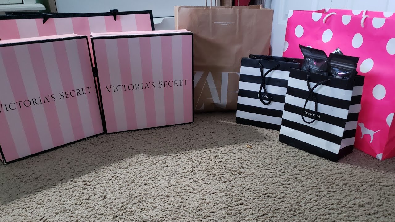 مشترياتي من  المركااات العالمية🥳  (VICTORIA'S SECRET😍 ,PINK💖,SEPHORA🥵,ZARA😋)