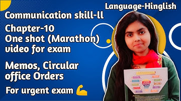 Communication skill 2nd 4th semester Memos, Circular writing one shot Marathon video polytechnic ITI