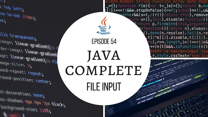 Java Complete Tutorial Ep. 54 - Reading Input from Files(FileInputStream)