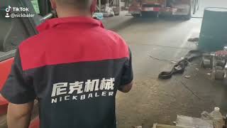 Fully automatic plastic pet bottles compress machine#baler #plasticbottle