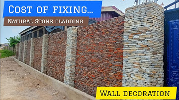 cost of fixing natural stone cladding in Kasoa - building in ghana 🇬🇭 ( not yet wash )