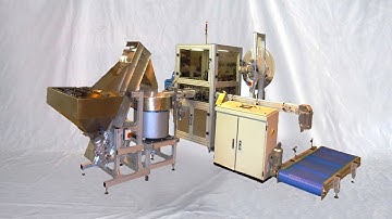 Caps wads inserting assembly machine pre-cut foil&roll film type wadding equipment 全自動鋁箔衝切入蓋機