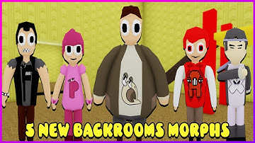 Backrooms Morphs - ALL 5 NEW MORPHS - ROBLOX - UPDATE