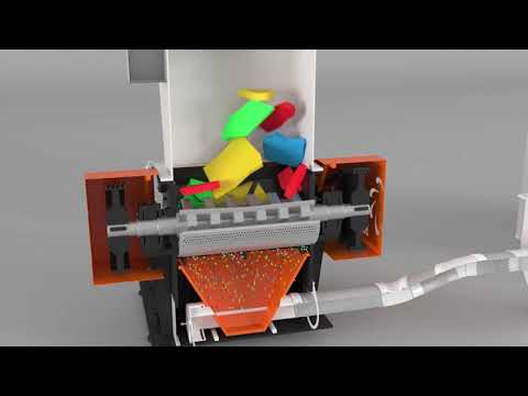 3D анимация дробилка (физическая симуляция)
