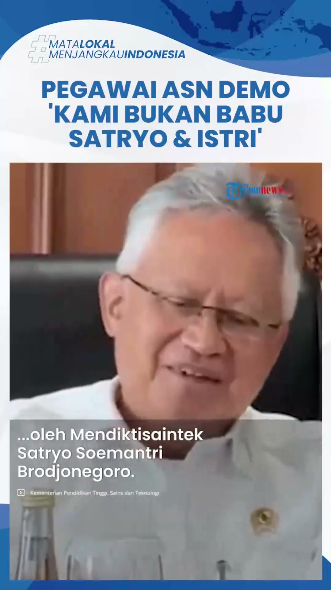 Puluhan Pegawai Kemendiktisaintek Demo Institusi Negara Bukan Perusahaan Pribadi Satryo dan Istri