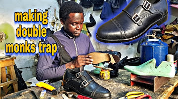 Making double monk strap: How to make shoe Tutorial | DIY