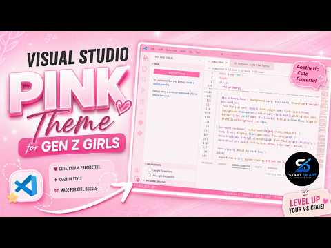 I Turned My Boring VS Code PINK 🎀 | Aesthetic Coding Setup