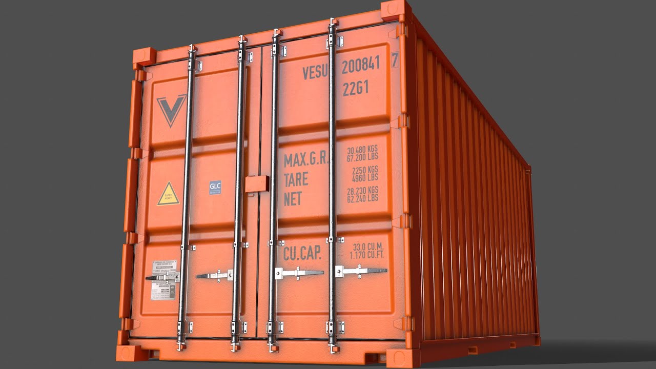 20ft container Orange YouTube