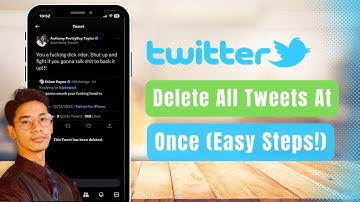 How to Delete All Tweets at Once !