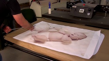 Imprinting a Fleece Throw Blanket with Dye Sublimation   online video cutter com