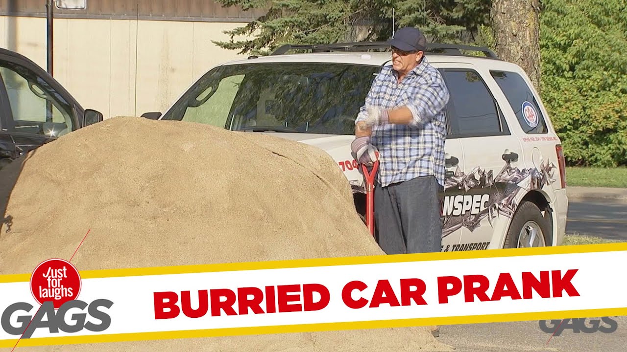 Car Buried In Sand Prank YouTube