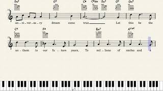 The Anniversary Waltz [lead sheet]