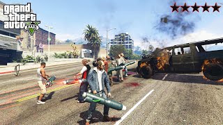 GTA 5 - Trevor And Friends FIVE STAR WIDOWMAKER RAMPAGE! (GTA V Funny Moments)