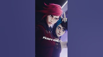 Picture time! #arcane #arcaneart #jinx #vi #blender3d #animation #noai