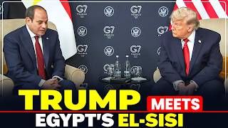 LIVE: President Trump holds bilateral meeting with Egyptian President El Sisi |G7 Summit| USA|France