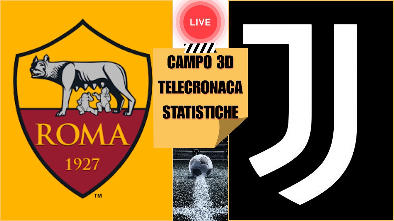 🔴LIVE | ROMA-JUVENTUS | Telecronaca, pagelle & campo 3D |Serie A