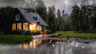 Rain Sounds For Sleeping - Heavy Rain and Thunder Sound at Night - Relax Sleep Sounds