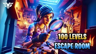 100 Level Escape Room (All Levels) Fortnite
