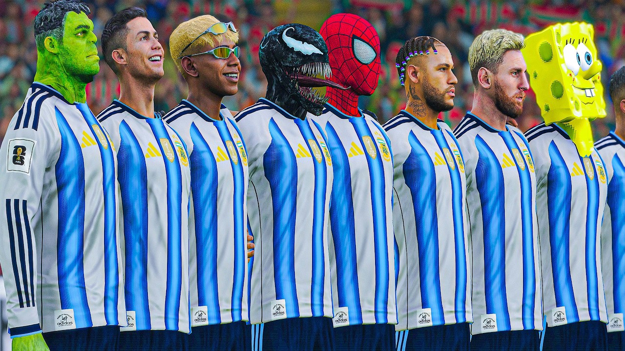 Роналду, Месси, Человек-паук, Неймар 🌍 Что если бы Роналду, Месси, Человек-паук, Неймар и все ост...