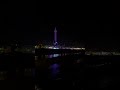 View from Blackpool North Pier at high tide and full moon 🌕