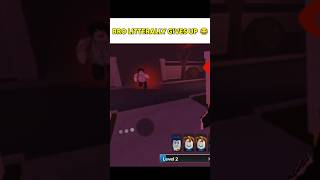 Bro Literally Gave Up Trolling Killer In Roblox Survive The Killer