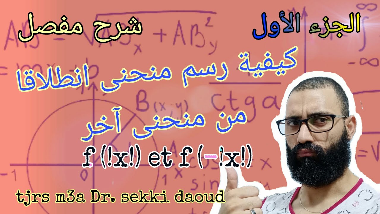كيفية رسم منحنى دالة من منحنى دالة درست من قبل | شرح مبسط | الجزء الاول | من اعداد السكي داوود