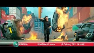 Singham Again | TV Par Pehli Baar | 14th March, Fri, 8 PM | Zee Cinema