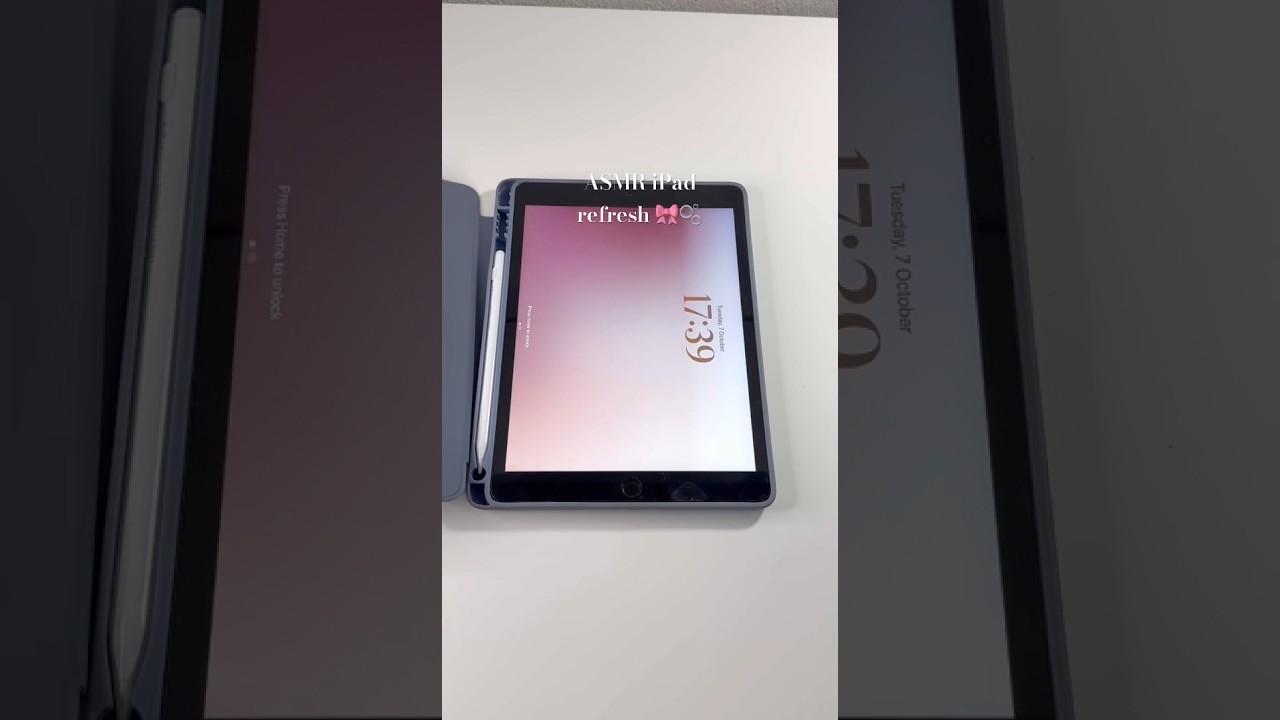 ASMR iPad refresh 𐙚˙✧˖&deg;📷 ༘ ⋆｡ ˚ #ipad #aesthetic #minimalism #school #asmr #asmrsounds