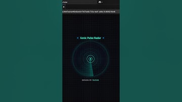 Sonic pulse radar | css design effects | html css tutorial |  css animation #shorts #short