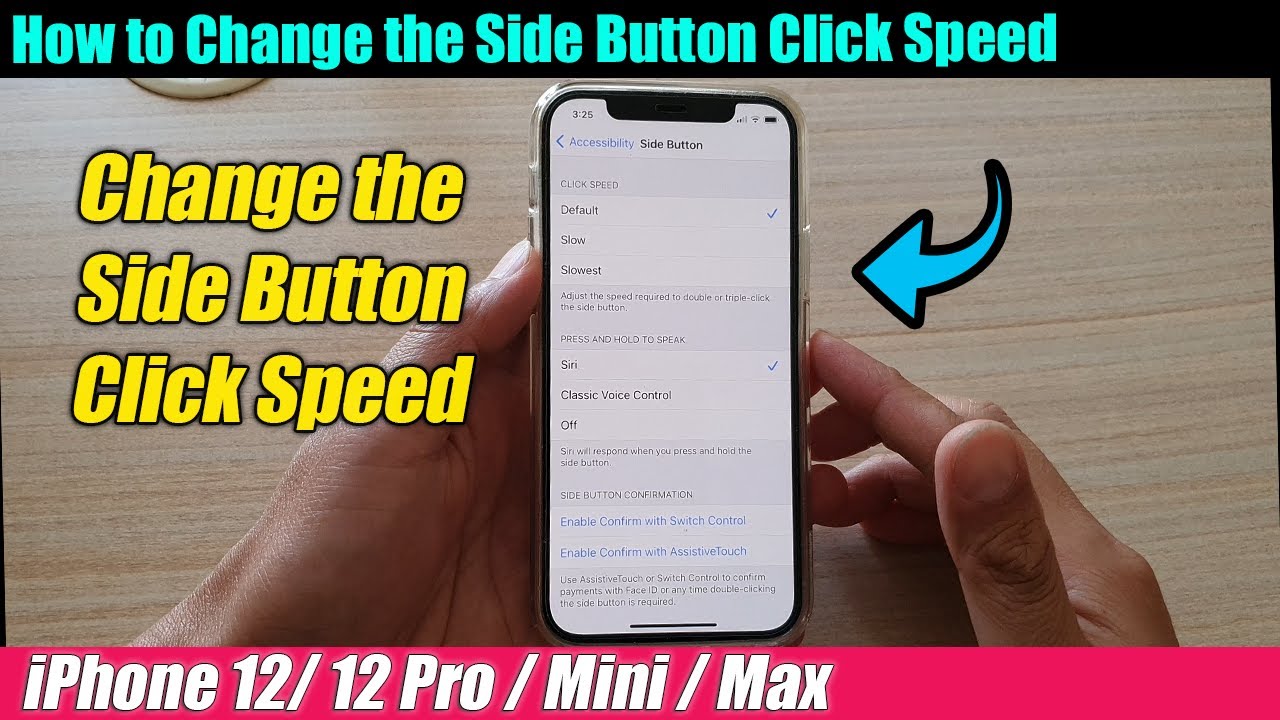 Download Iphone 12 12 Pro How To Change The Side Button Click Speed Youtube
