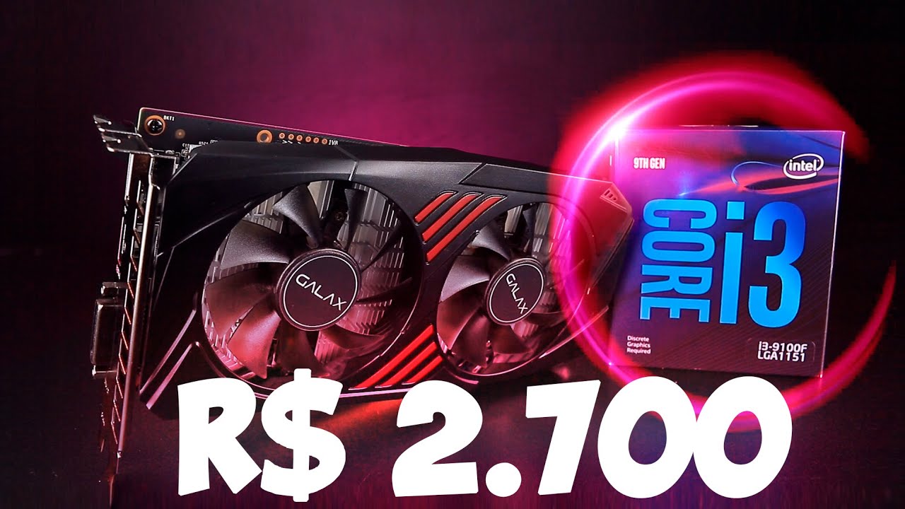 The Best GAMER PC for 2,700 reais 😍 i3 9100F + GTX 1060 6GB in 10