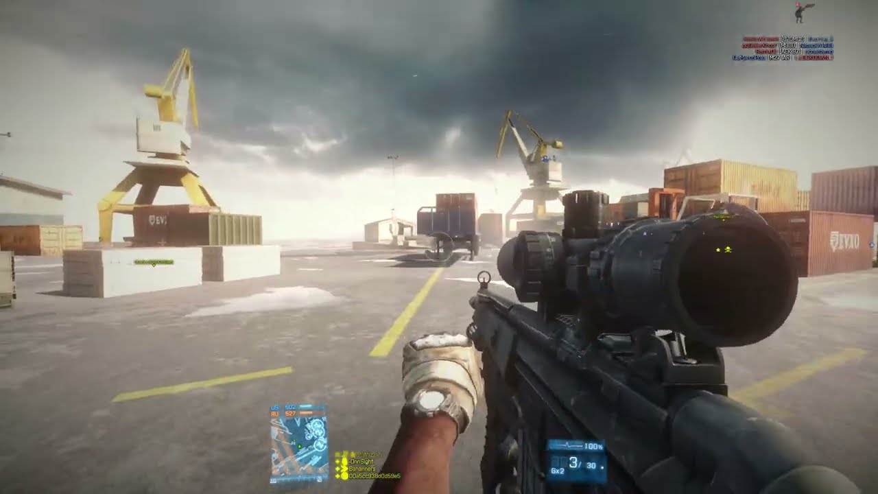 Battlefield 3 Robbaz Version Of The G3A3 6x Scope + M26 Slug - YouTube