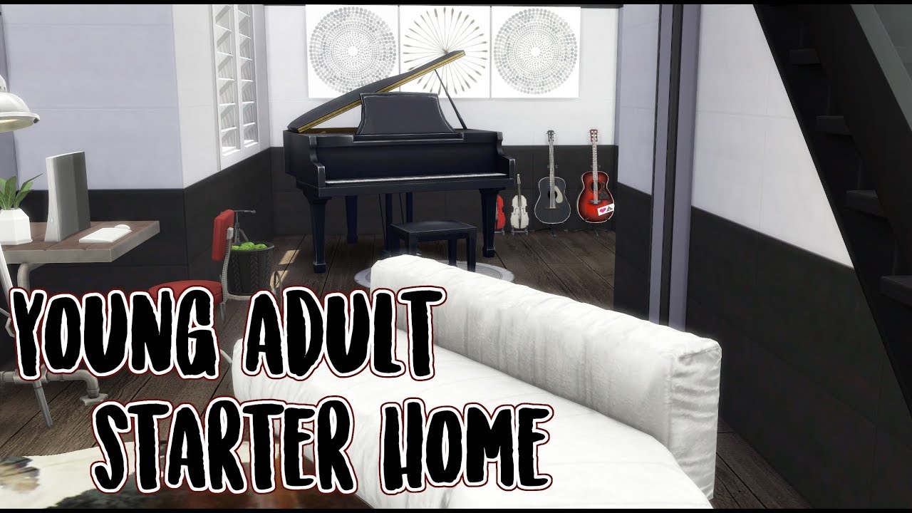 YOUNG ADULT STARTER HOME // Sims 4 Speed Build