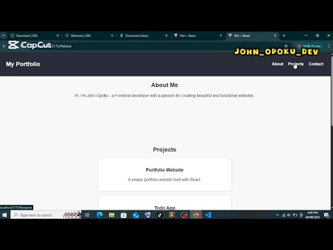 Build a React Portfolio Website for Frontend Developers (Beginner ...
