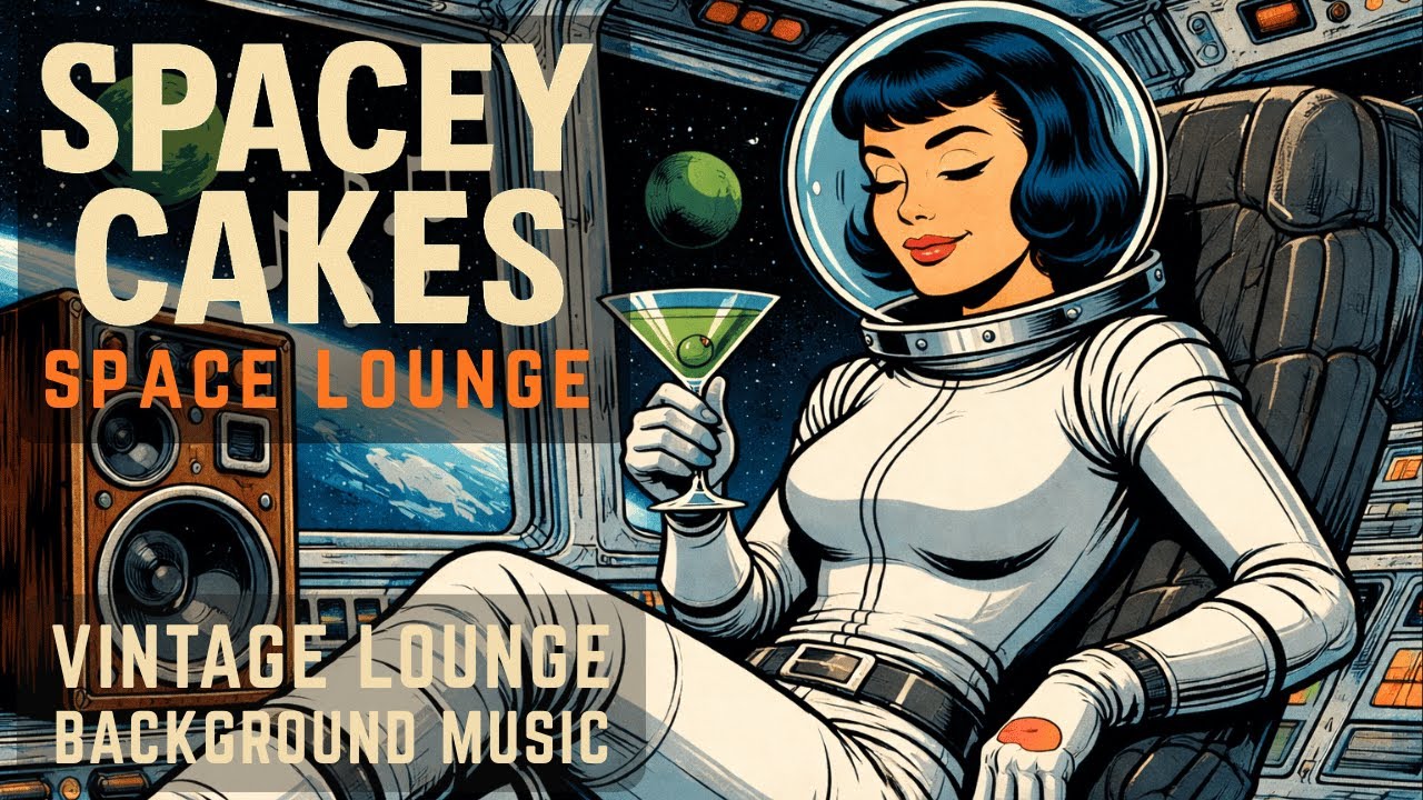 🪐 Spacey Cakes - Space Lounge Bossa Nova | 1960s Space-Age Vintage Lounge Background Music