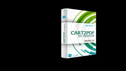 How to use Cart2PDF for OpenCart for version 2.0