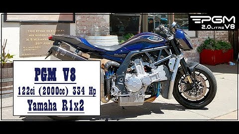 Hyperbike PGM V8 2000cc engine sound