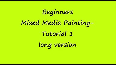 Beginners Mixed Media Painting-Tutorial 1 #mixedmediaarttutorials  #kellydonovan  #plaidcrafts