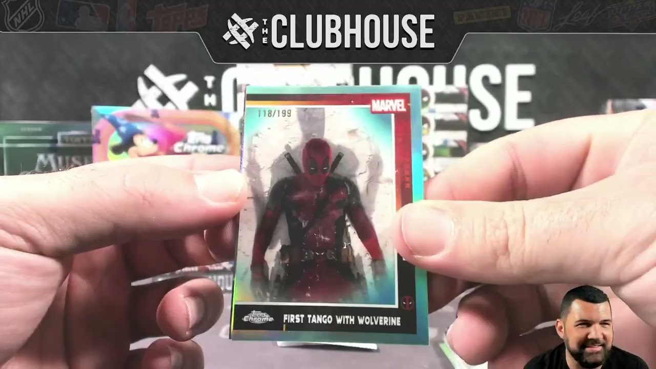 2025 Topps Deadpool Chrome 1/2 Case HYBRID SERIAL # Group Break #14770