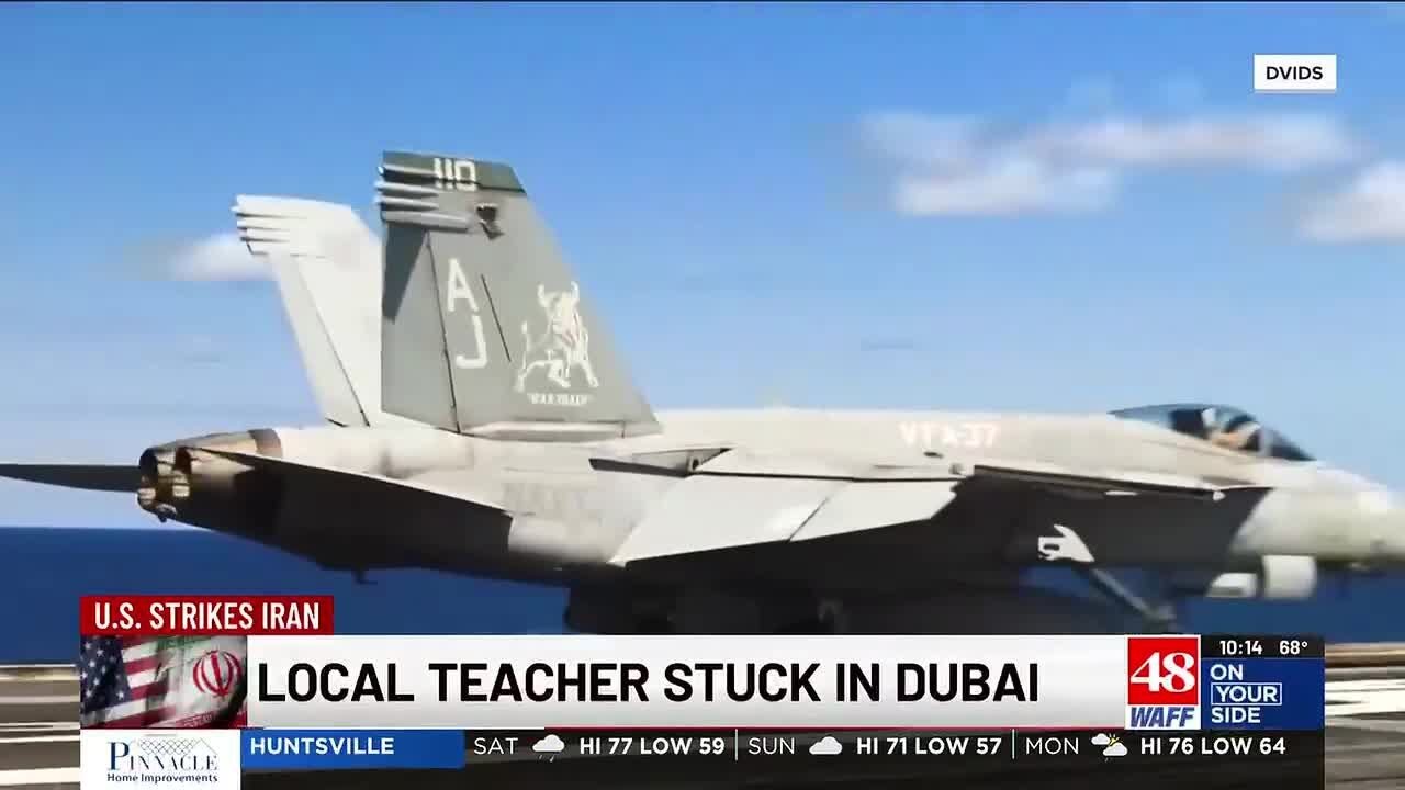 Huntsville teacher stranded in Dubai war zone finally flying home to a growing family