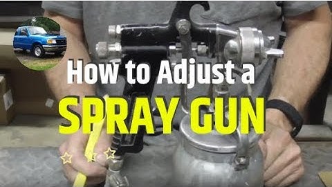 A "Rule of Thumb" Method for Adjusting All Automotive Spray Guns