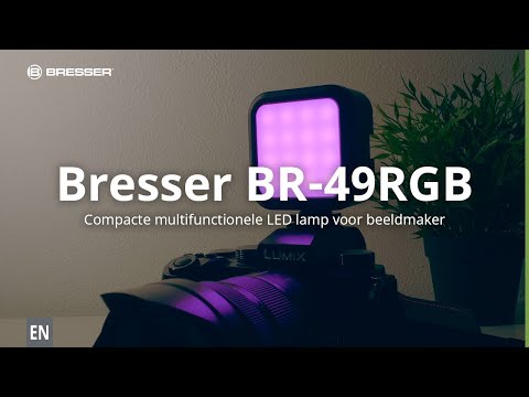 Compacte RGB & Bicolor LED lamp met lichteffecten! - Bresser BR-49RGB