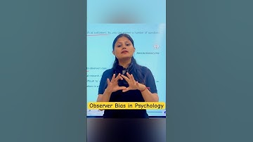 Observer bias #shorts #psychology #observerbias