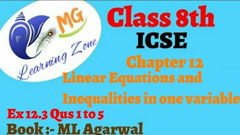 Class 8th ICSE Math Ch 12 Ex 12.3 Qus 1 to 5