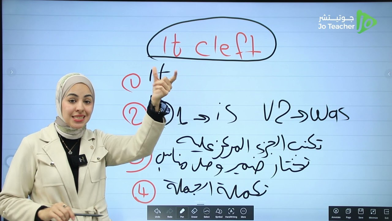 شرح قاعدة جمل التركيز cleft sentence توجيهي 2007