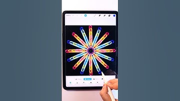 Trippy Bubble Pattern in Procreate #trippyart #shortsvideo