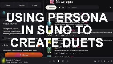 How to Use Persona in Suno to For Duets