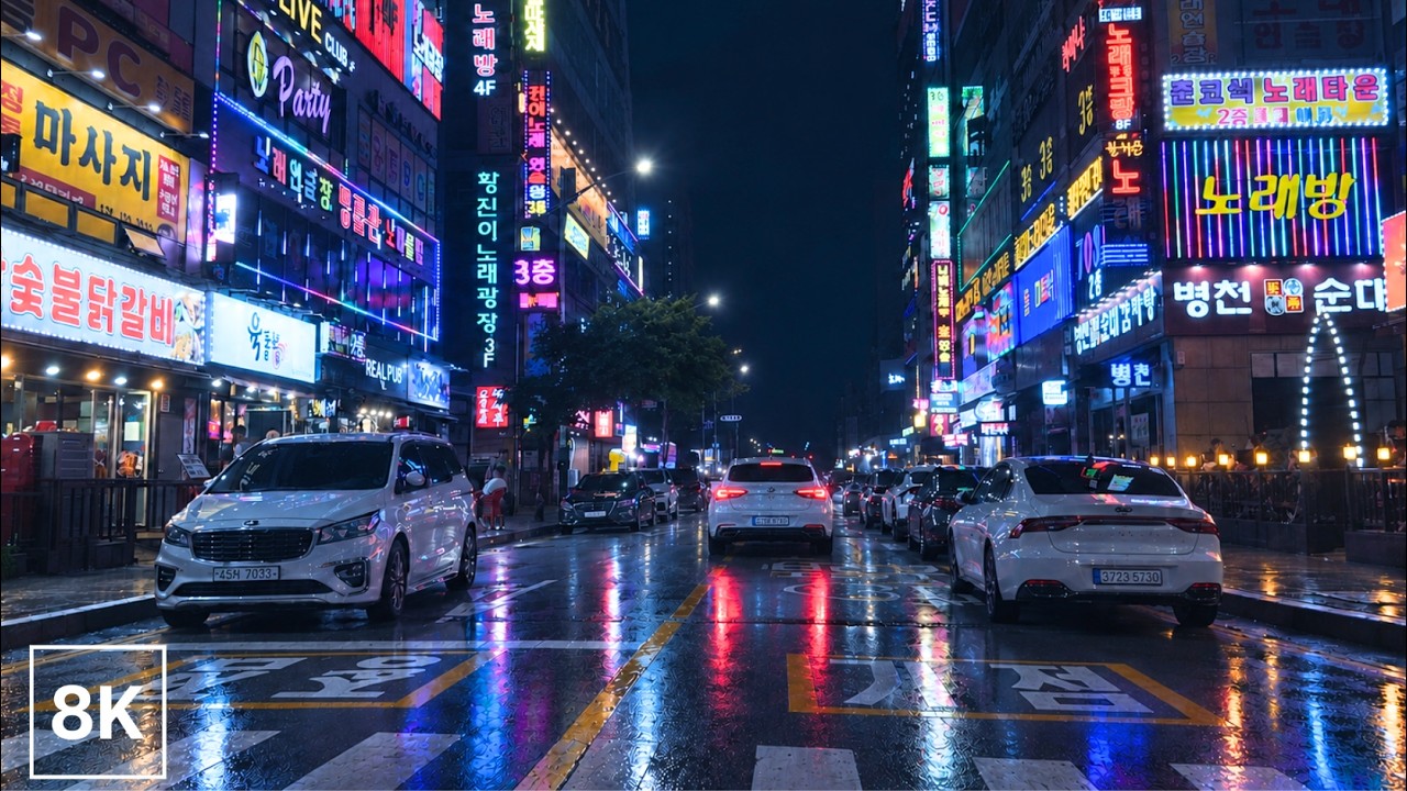 🇰🇷 Seoul City Lights | Exploring Seoul’s Vibrant Urban Streets | 8K 60FPS HDR